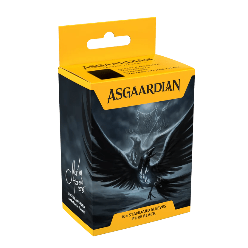 Asgaardian Pure Black Standard Sleeve - Gaming Library