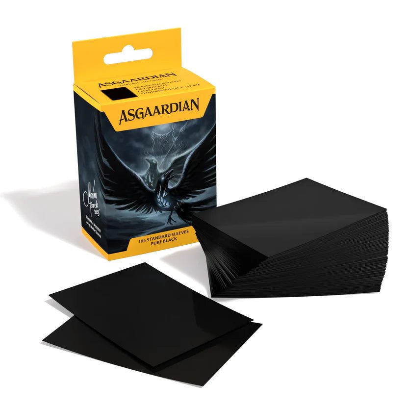 Asgaardian Pure Black Standard Sleeve - Gaming Library