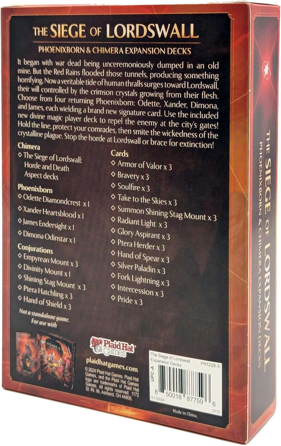 Ashes Reborn: Red Rains - PVE System Expansion Decks - Gaming Library