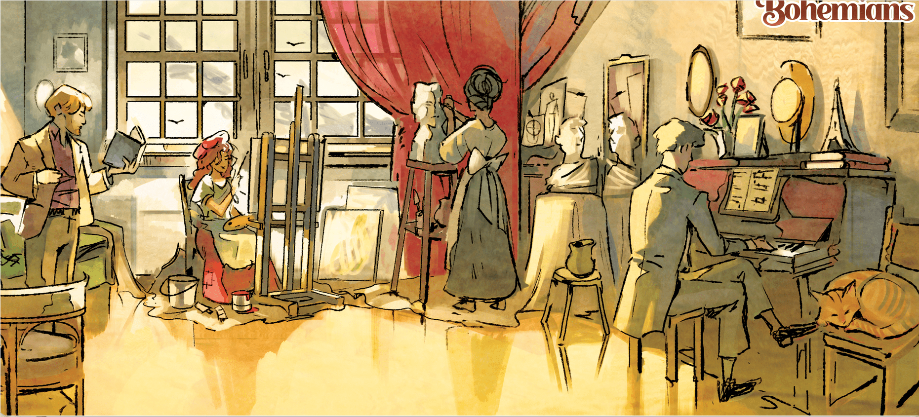 Bohemians Playmat - Gaming Library