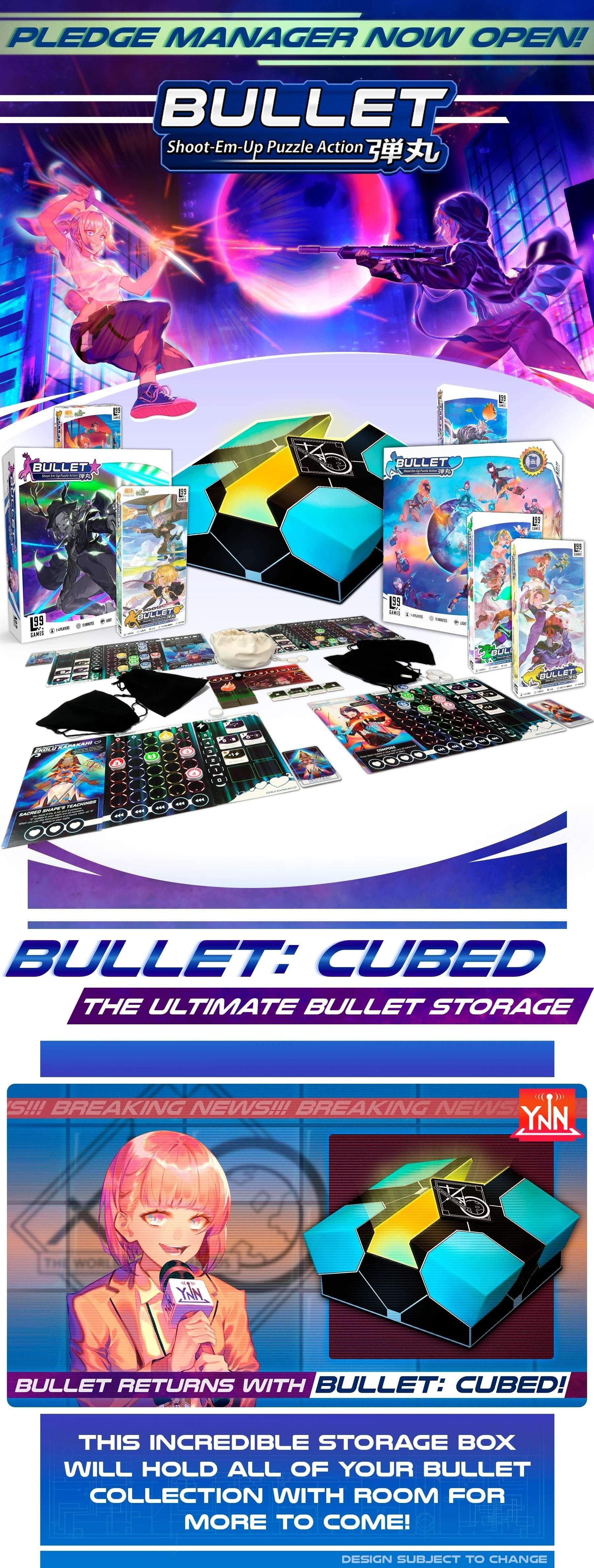 Bullet Cube Storage - Gaming Library
