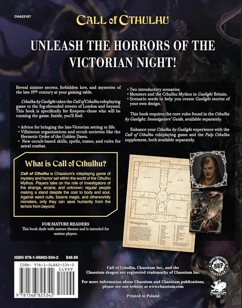 Call of Cthulhu - Cthulhu By Gaslight - Keeper's Guide - Gaming Library