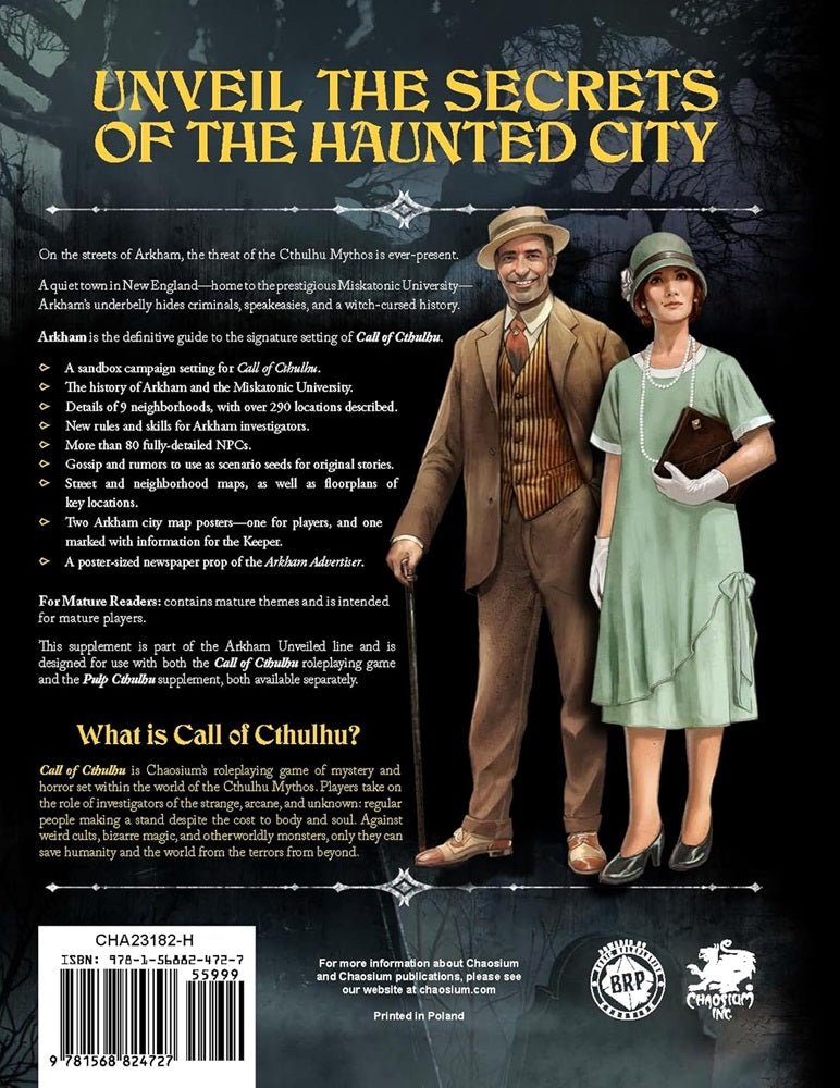 Call of Cthulhu RPG - Arkham - Gaming Library