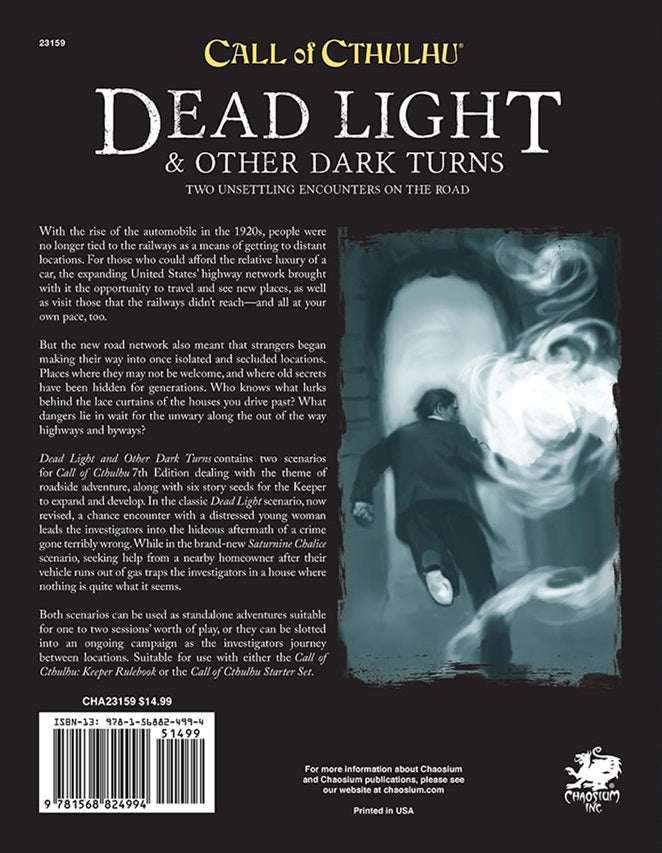 Call of Cthulhu RPG - Dead Light and Other Dark Turns - Gaming Library