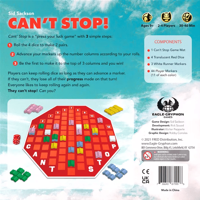 Can't Stop - Gaming Library