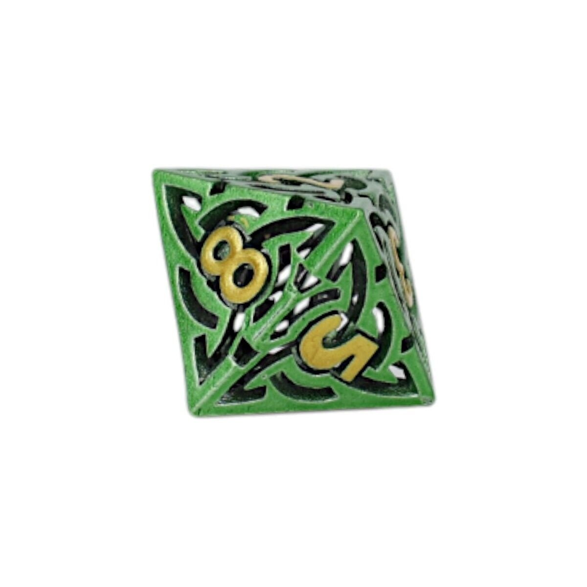Celtic Hollow Dice Set Old Gold - Gaming Library