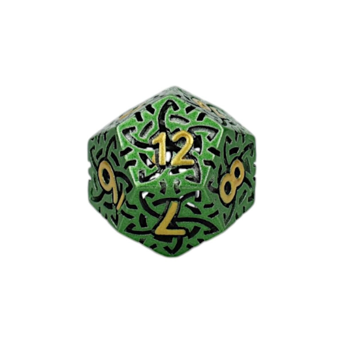 Celtic Hollow Dice Set Old Gold - Gaming Library