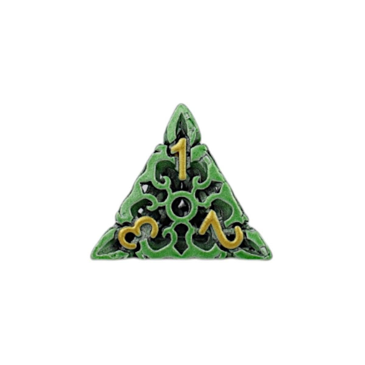 Celtic Hollow Dice Set Old Gold - Gaming Library