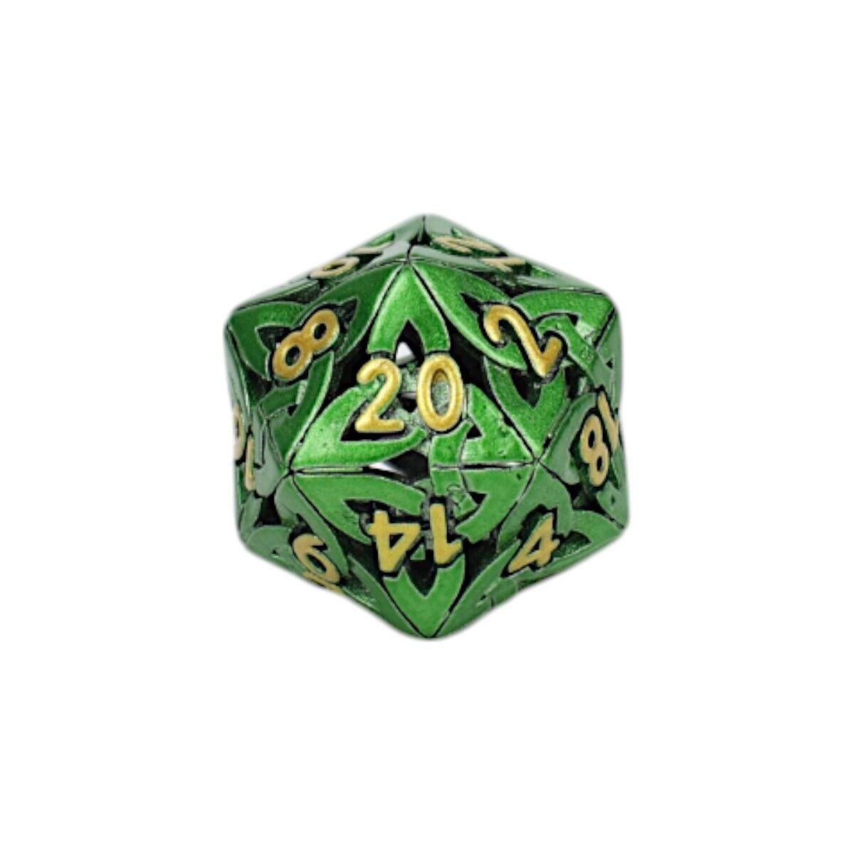 Celtic Hollow Dice Set Old Gold - Gaming Library
