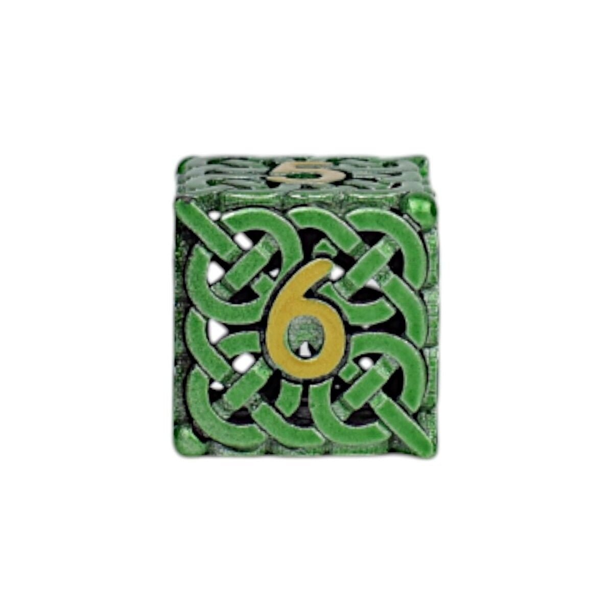 Celtic Hollow Dice Set Old Gold - Gaming Library