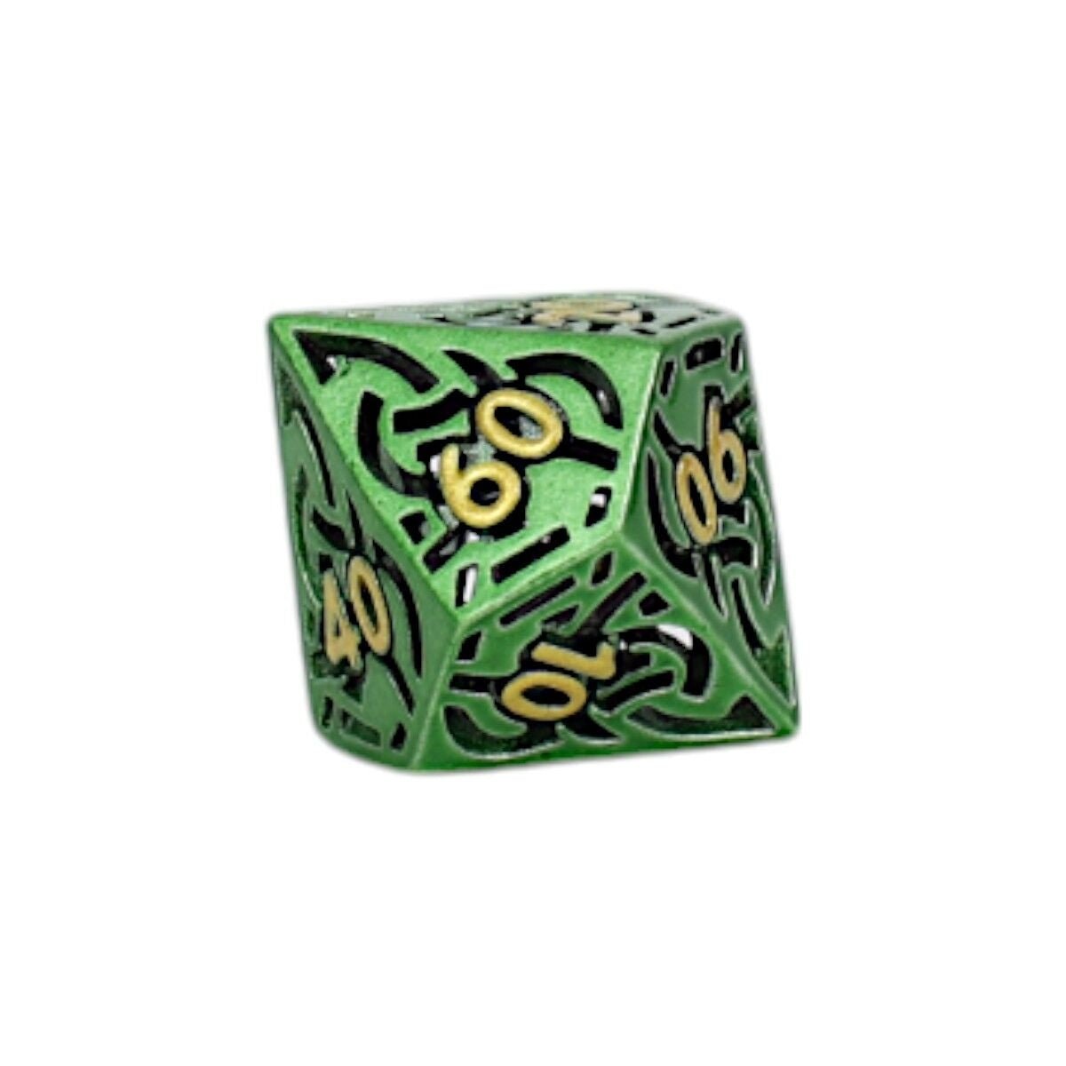 Celtic Hollow Dice Set Old Gold - Gaming Library