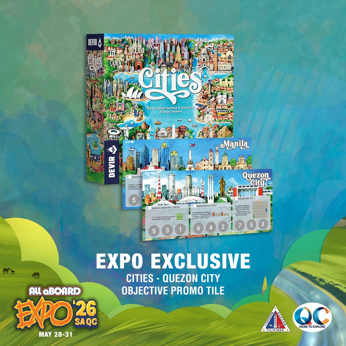 Cities: Quezon City Promo Objective Tile - Gaming Library