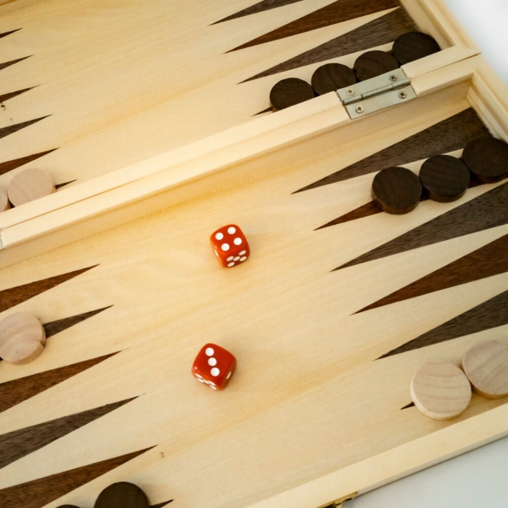 Classics Wooden Folding Chess/Checkers/Backgammon Set - Gaming Library