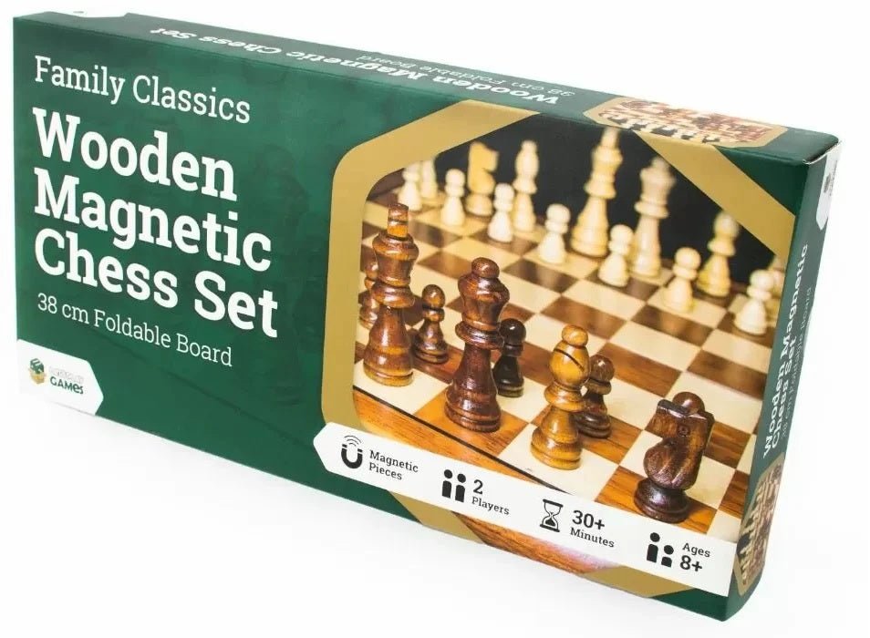 Classics Wooden Magnetic Chess Set - Gaming Library