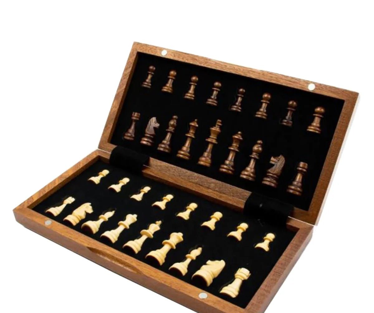 Classics Wooden Magnetic Chess Set - Gaming Library