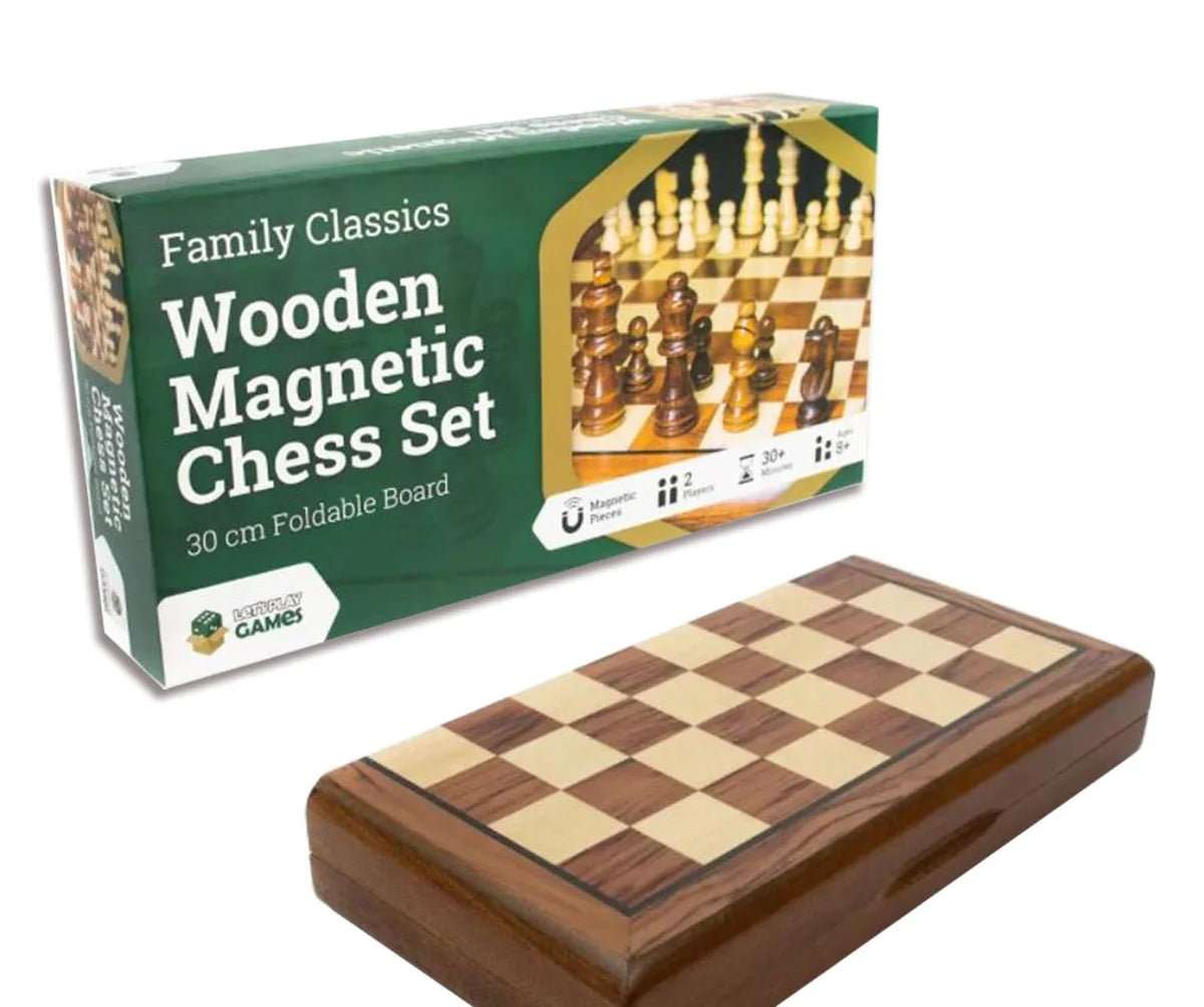 Classics Wooden Magnetic Chess Set - Gaming Library