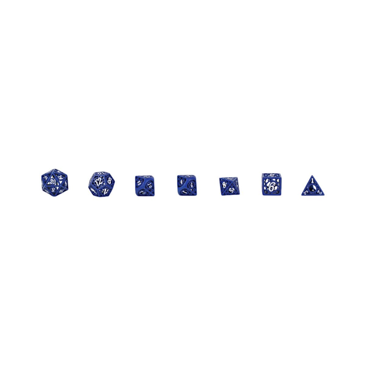 Clockwork Sun Dice Set Blue/White - Gaming Library