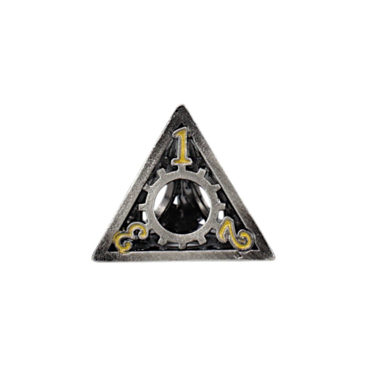 Clockwork Sun Dice Set Chrome/Gold - Gaming Library