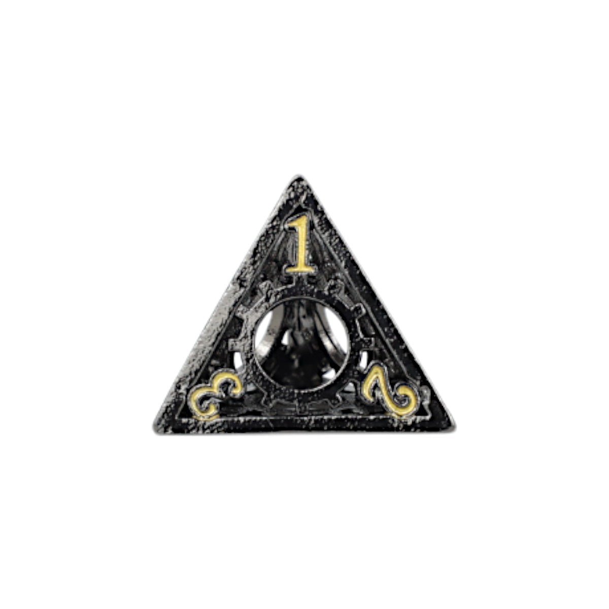 Clockwork Sun Dice Set Gold/Black - Gaming Library