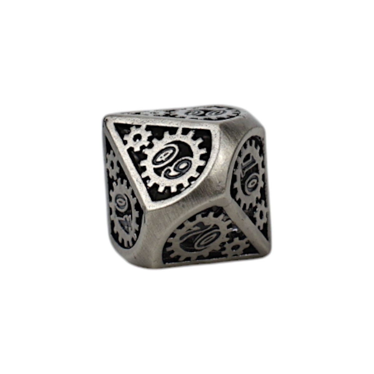 Clockwork Sun Dice Set Steel/Black - Gaming Library