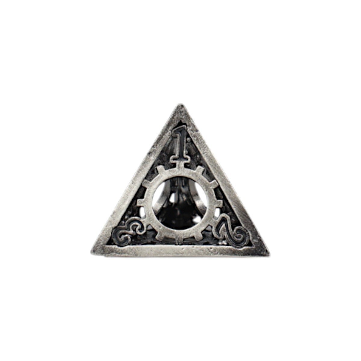 Clockwork Sun Dice Set Steel/Black - Gaming Library
