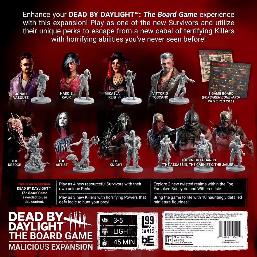 Dead By Daylight: The Board Game – Malicious Expansion - Gaming Library
