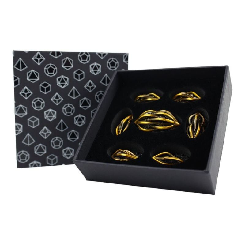 Dice RPG Set Hollow Elliptic - Ancient Bronze - Gaming Library