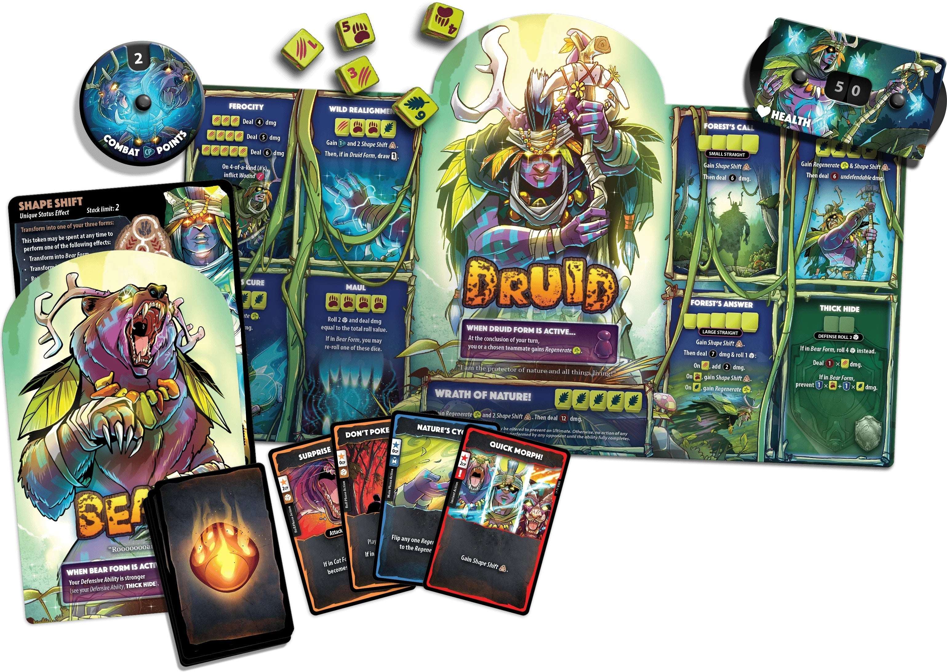 Dice Throne Druid - Hero Pack - Gaming Library