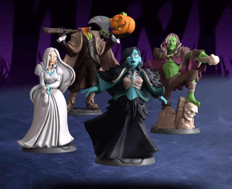 Dice Throne Outcasts Hero Scuplts - Gaming Library