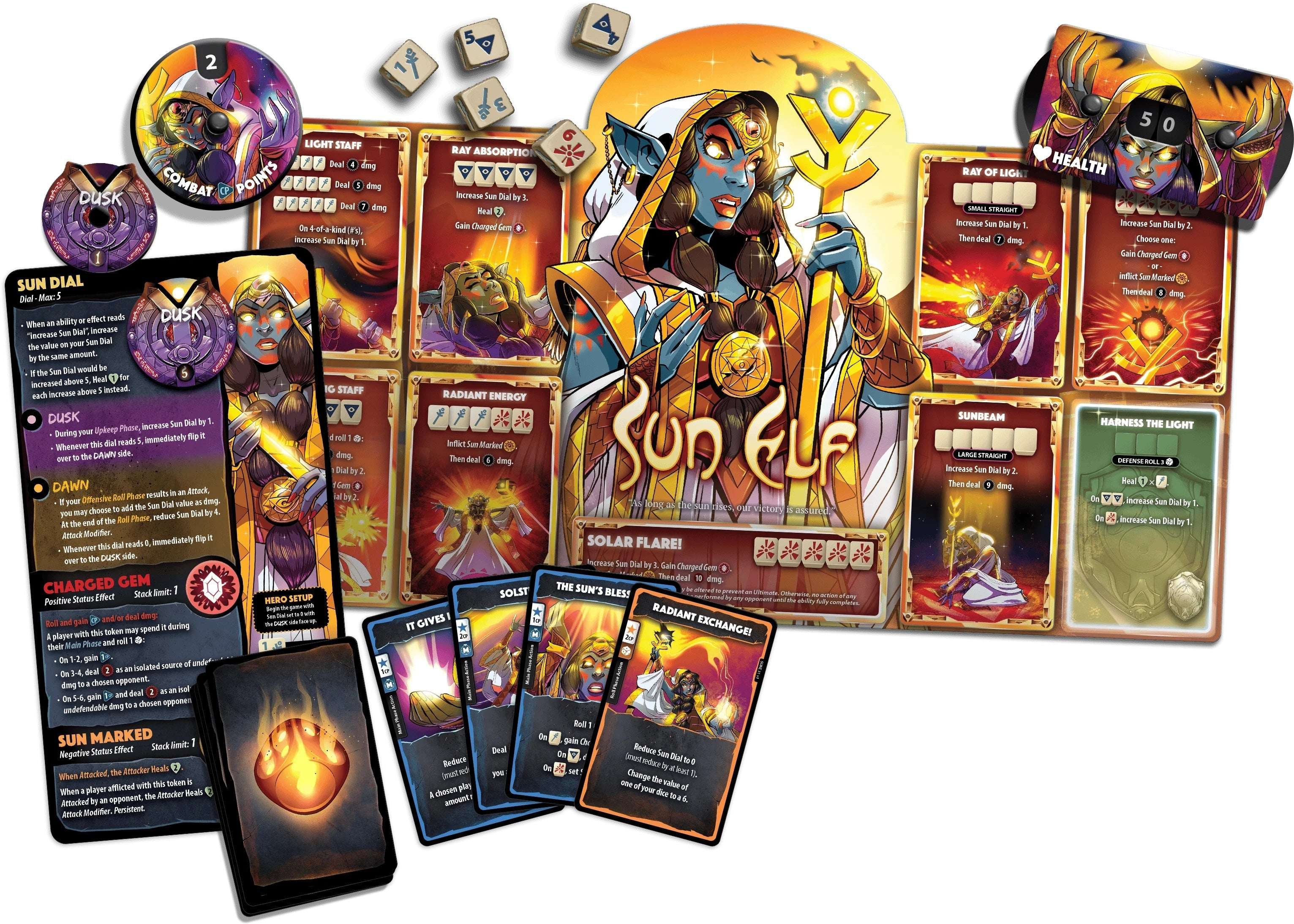 Dice Throne Sun Elf - Hero Pack - Gaming Library