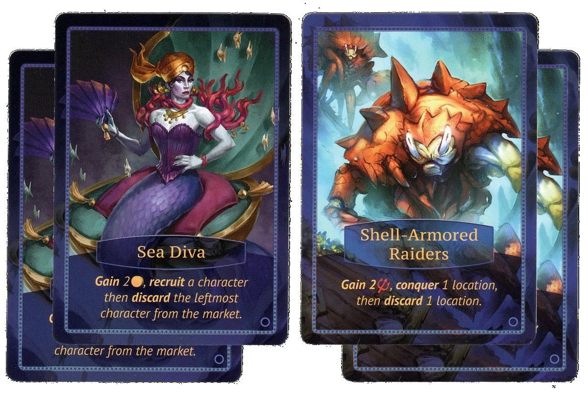 Dice Tower Aquatica: Sea Diva & Shell - Armored Raiders Promo Cards - Gaming Library