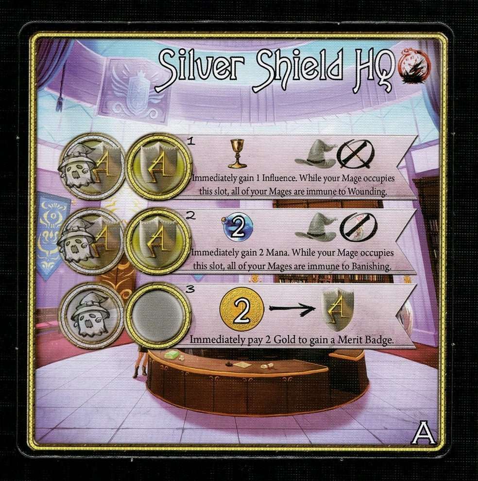 Dice Tower Argent: The Consortium – Silver Shield HQ (Promo Card) - Gaming Library