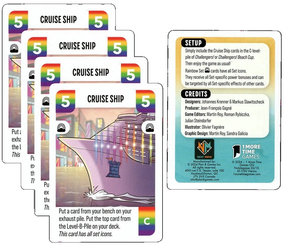 Dice Tower Challengers!: Cruise Ship Promo Cards - Gaming Library