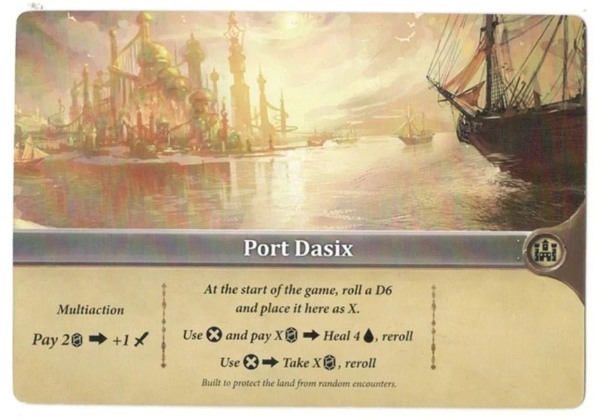 Dice Tower Enchanters: Port Dasix Promo Card - Gaming Library
