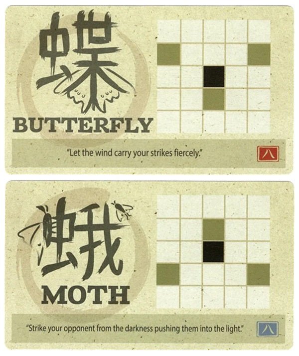 Dice Tower Onitama: Moth and Butterfly Promo Cards - Gaming Library