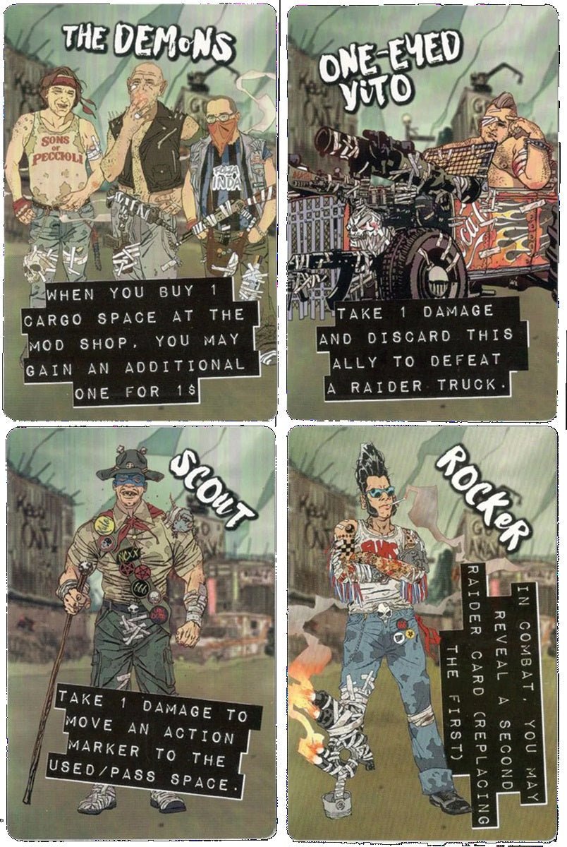 Dice Tower Wasteland Express Delivery Service: Rocker, Scout, One - Eyed Vito, The Demons - Gaming Library
