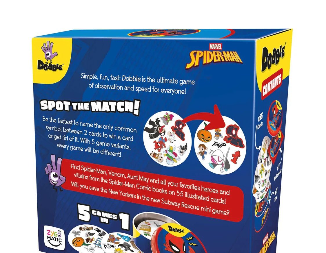 Dobble Spiderman Eco Sleeve - Gaming Library