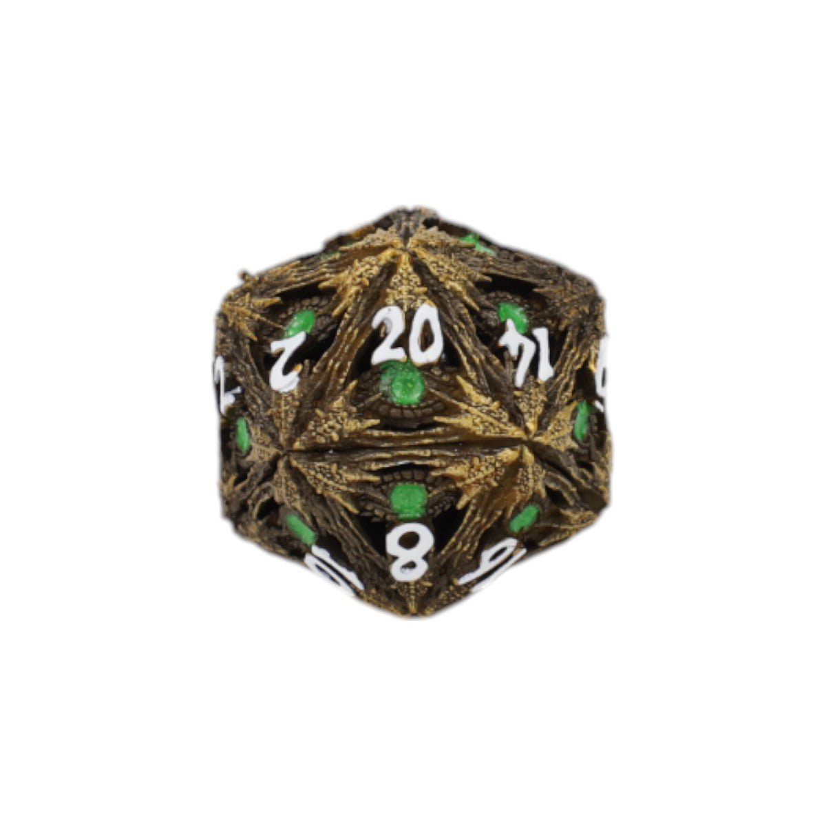 Dragon Eye Dice Set Ancient Bronze/Green - Gaming Library