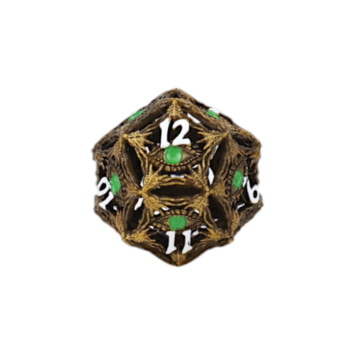 Dragon Eye Dice Set Ancient Bronze/Green - Gaming Library