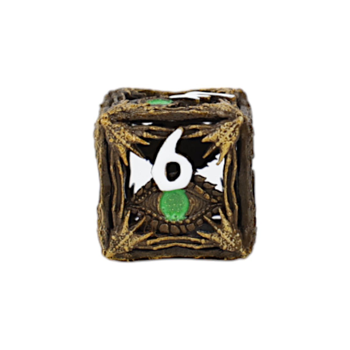 Dragon Eye Dice Set Ancient Bronze/Green - Gaming Library