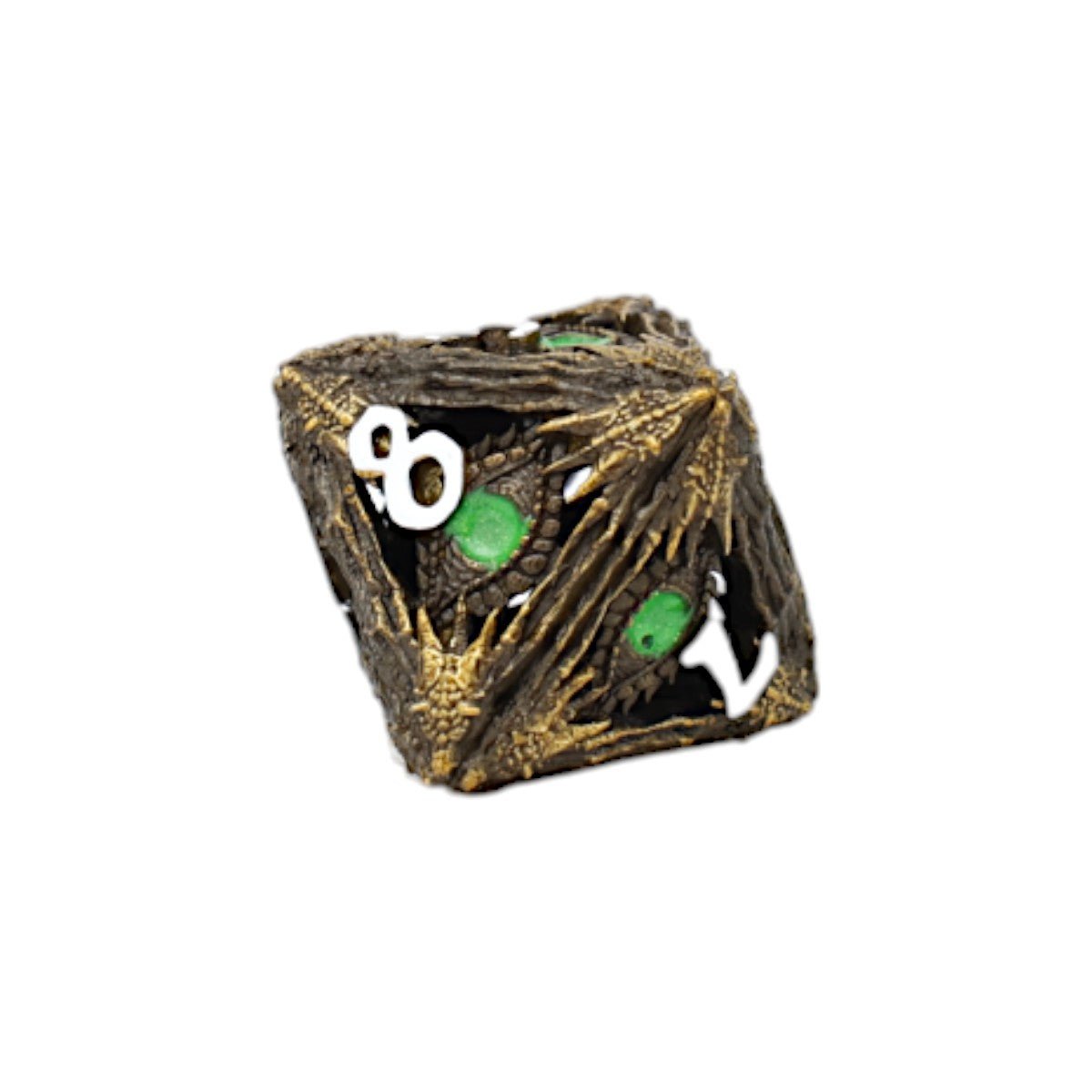 Dragon Eye Dice Set Ancient Bronze/Green - Gaming Library