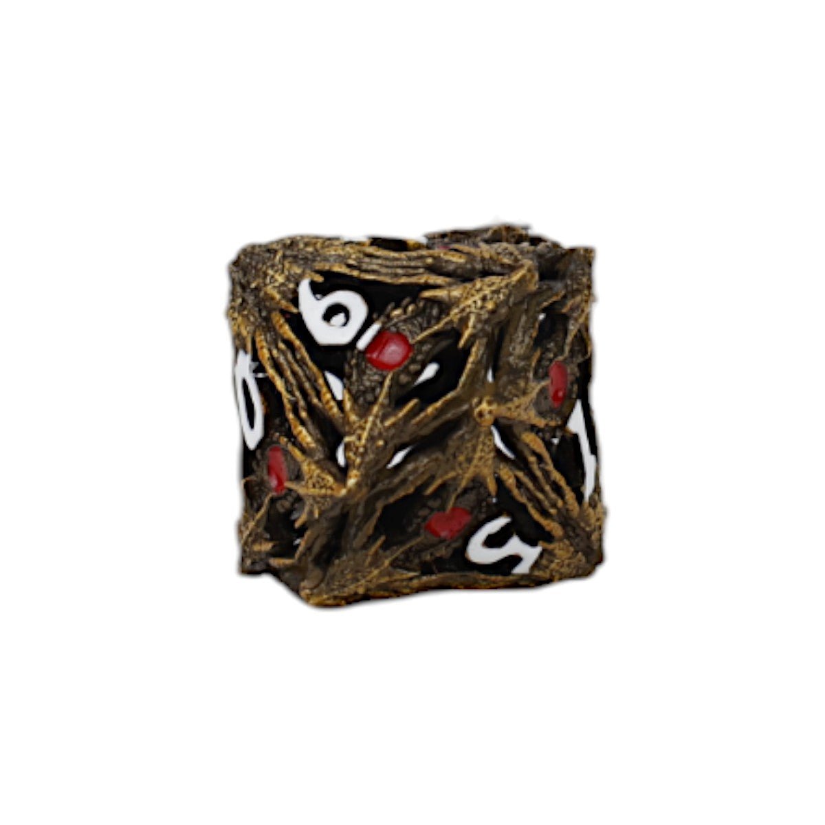 Dragon Eye Dice Set Ancient Bronze/Red - Gaming Library