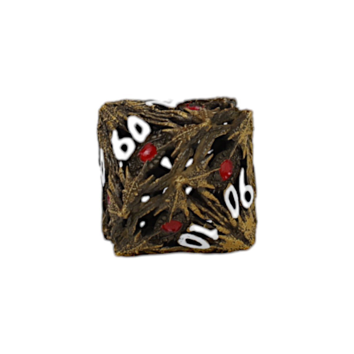 Dragon Eye Dice Set Ancient Bronze/Red - Gaming Library