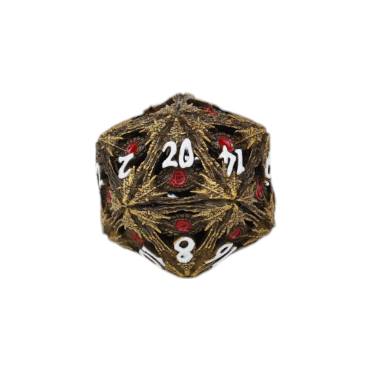 Dragon Eye Dice Set Ancient Bronze/Red - Gaming Library