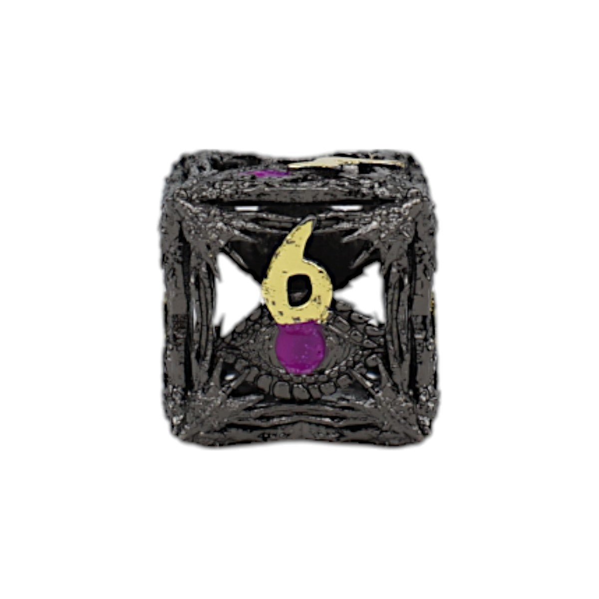 Dragon Eye Dice Set Black/Gold - Gaming Library