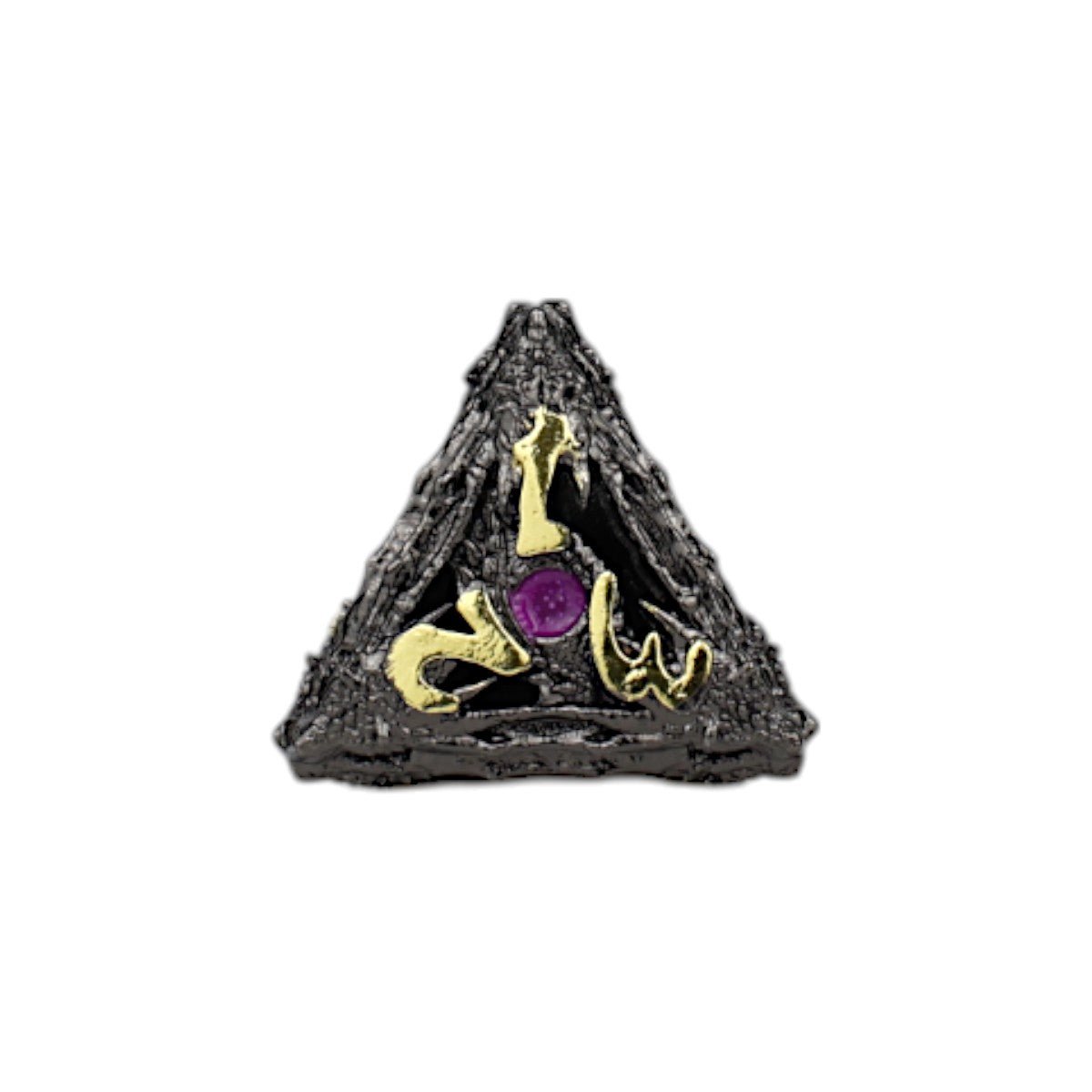 Dragon Eye Dice Set Black/Gold - Gaming Library