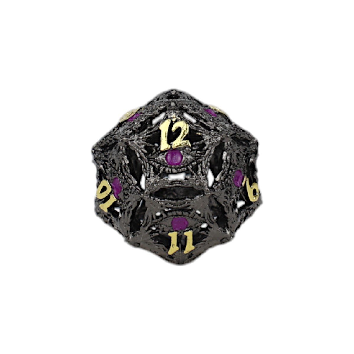 Dragon Eye Dice Set Black/Gold - Gaming Library