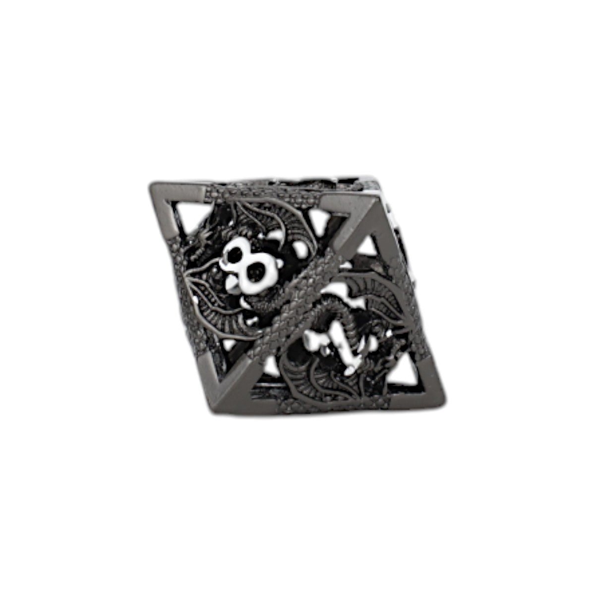 Dragon Hollow Dice Set Metal/Black - Gaming Library