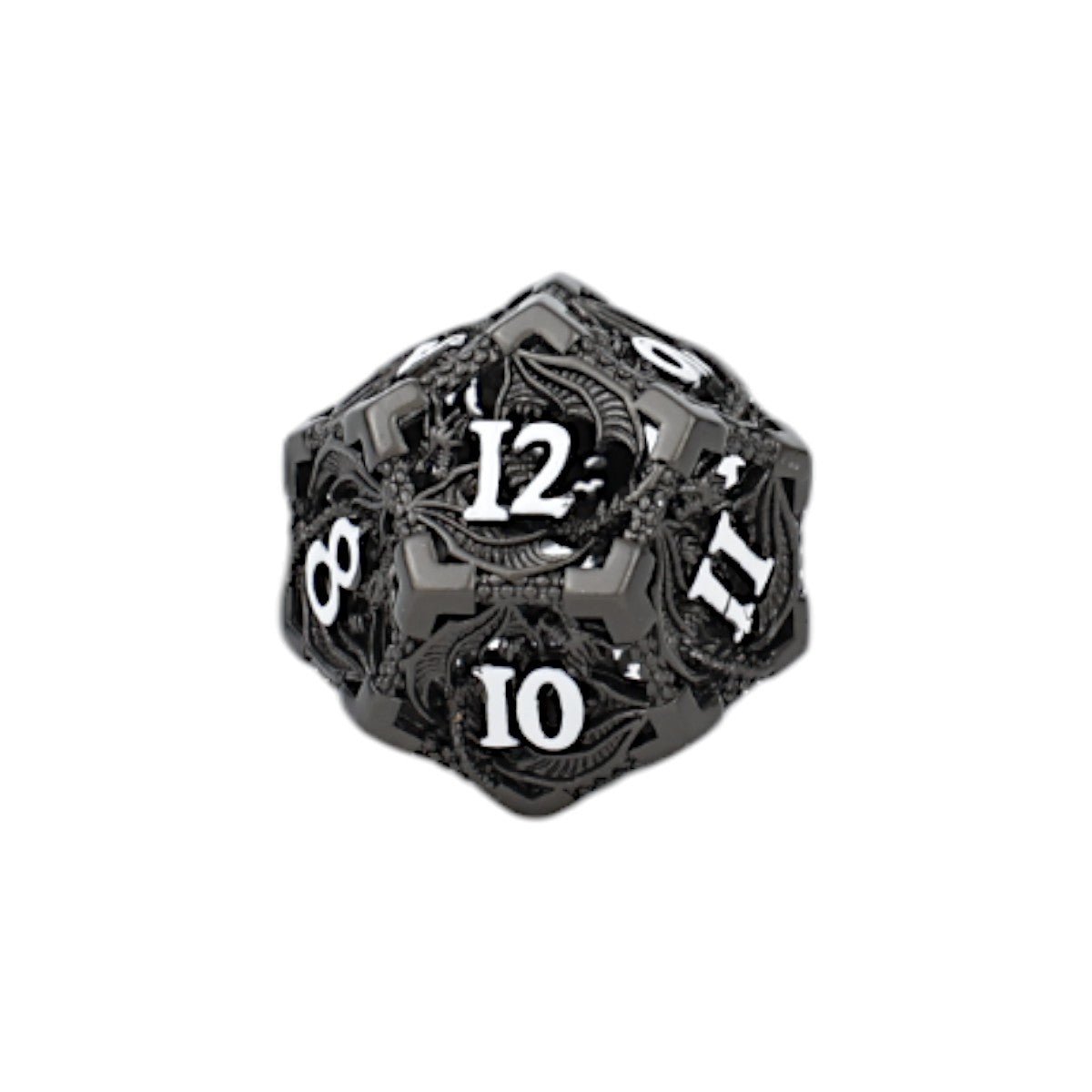 Dragon Hollow Dice Set Metal/Black - Gaming Library