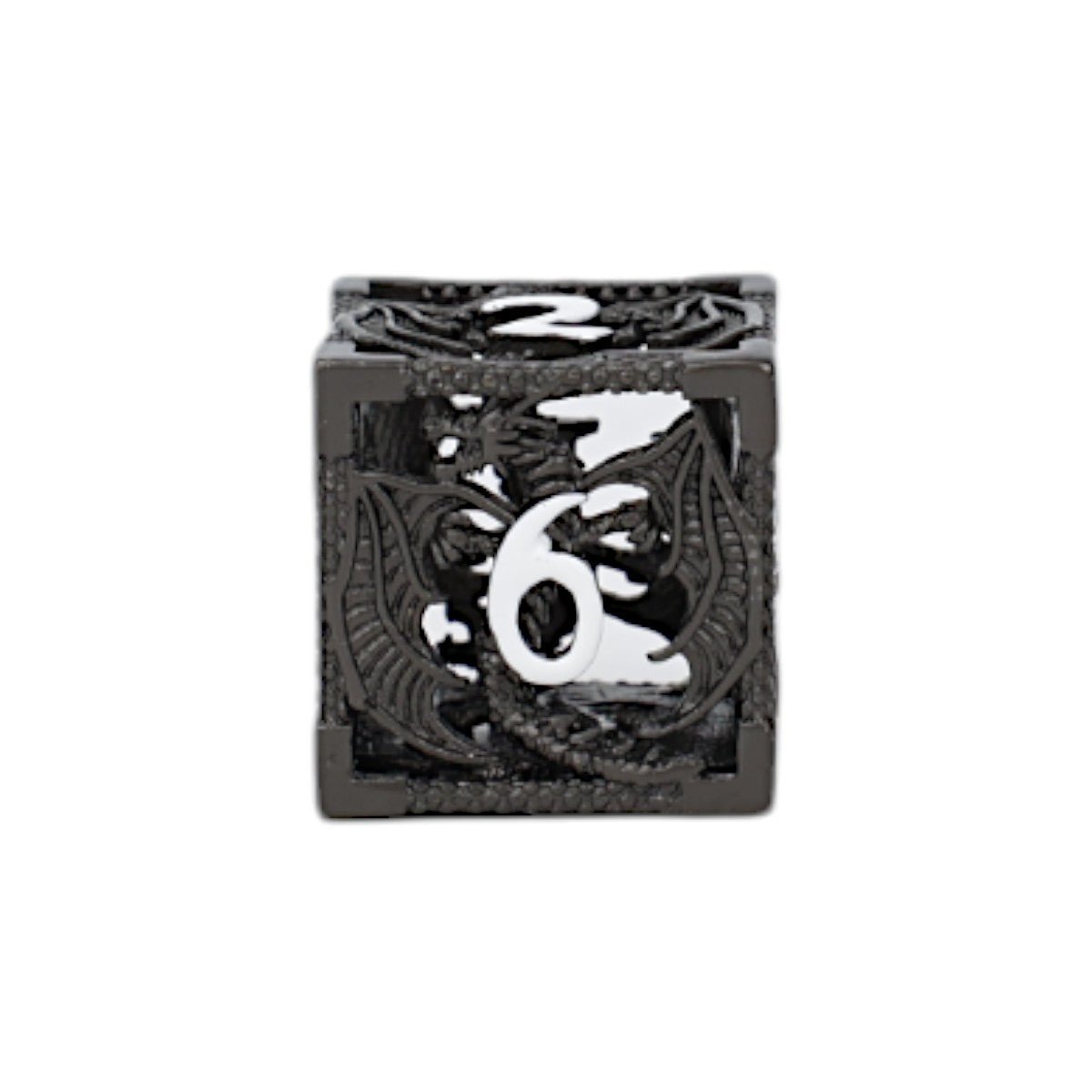 Dragon Hollow Dice Set Metal/Black - Gaming Library